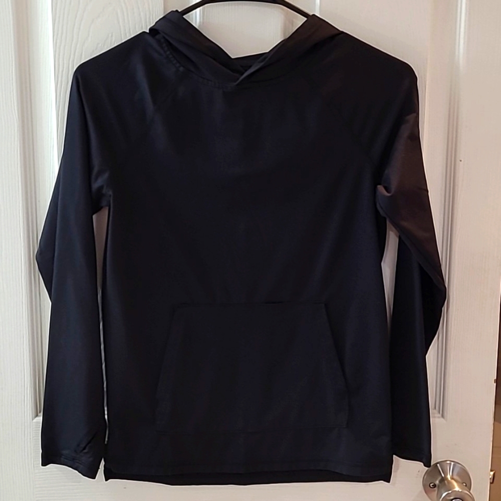 All in Motion Black Soft Gym Pullover Hoodie Youth Medium (8)